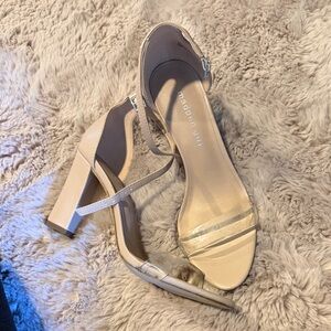 Madden Girl Nude Block Heel Sandals